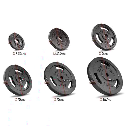 39kg Guss Hanteltet Langhantel