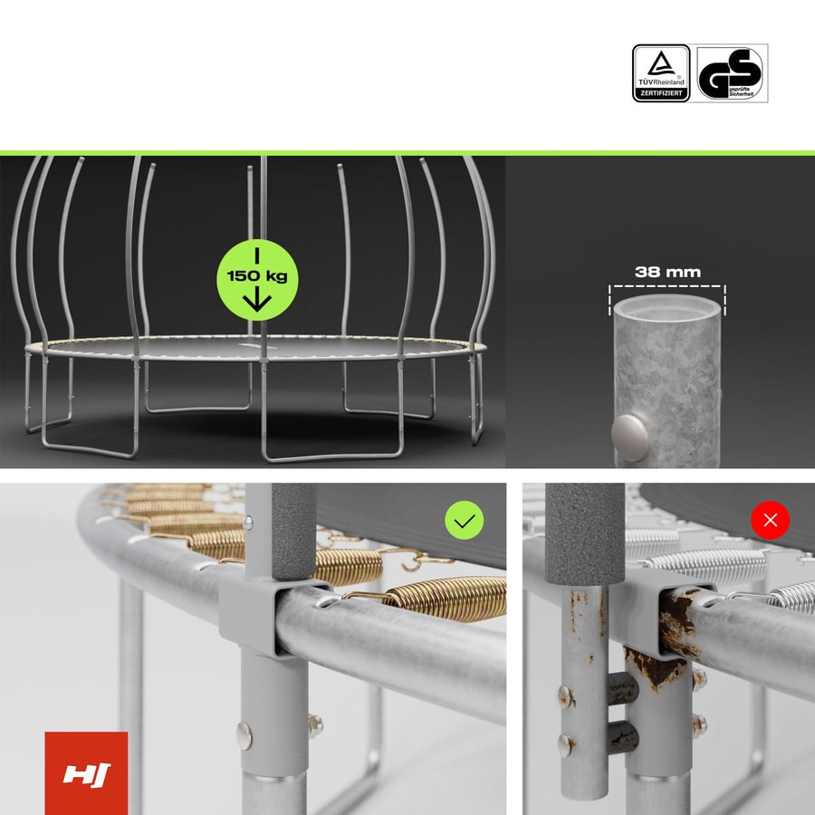 Trampolina dynia 16FT z siatką