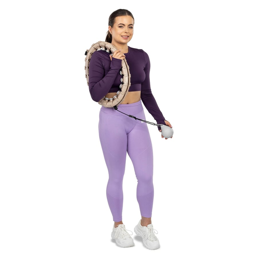 hula hop beżowe z obciążeniem H