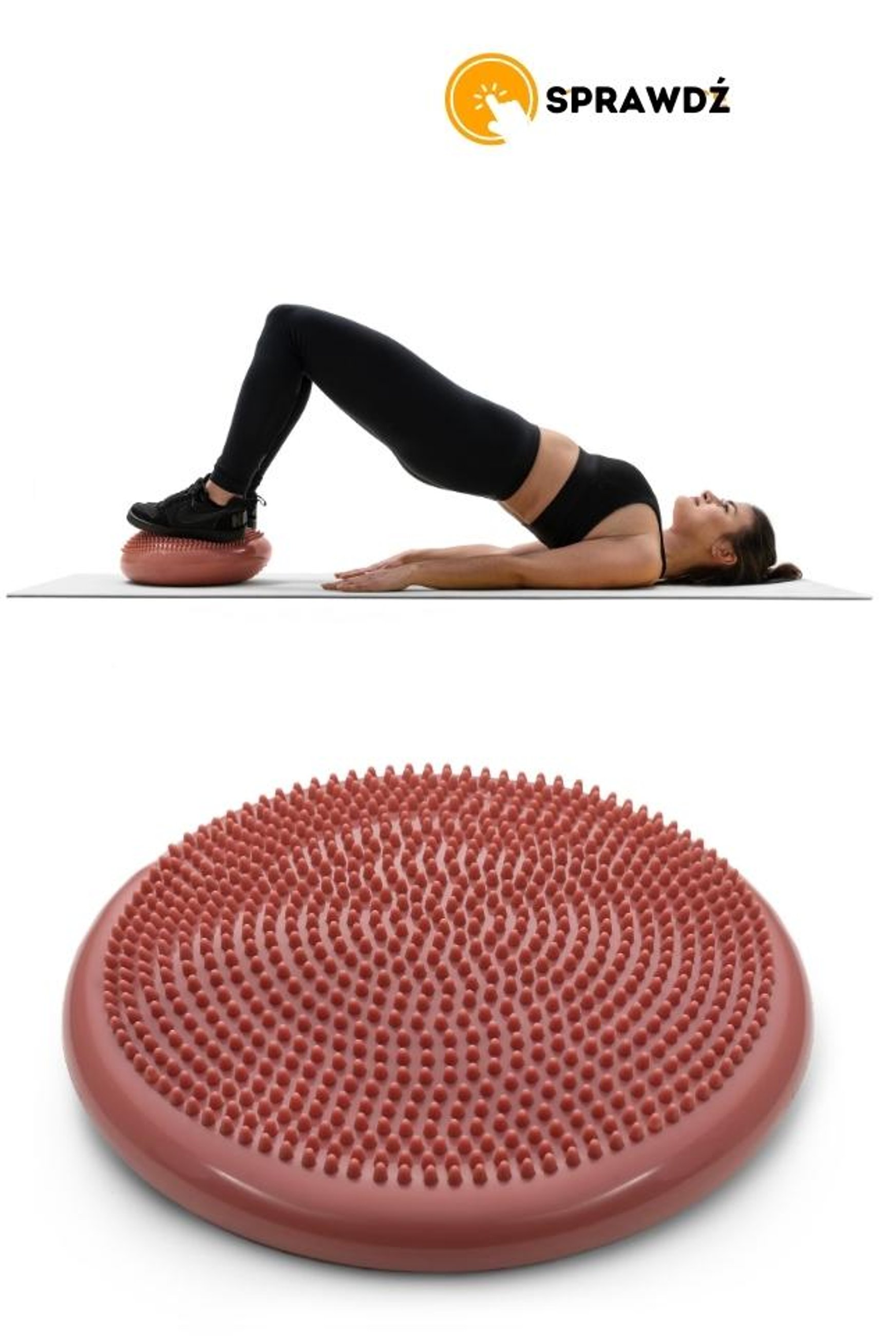 ćwiczenia z wykorzystaniem poduszki sensorycznej Hop-Sport 