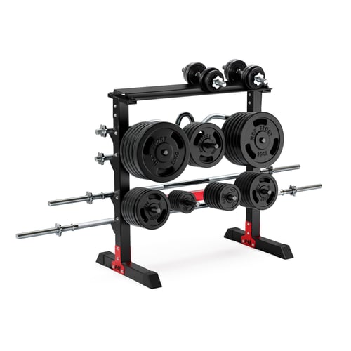 Stojak na obciążenie, hantle i