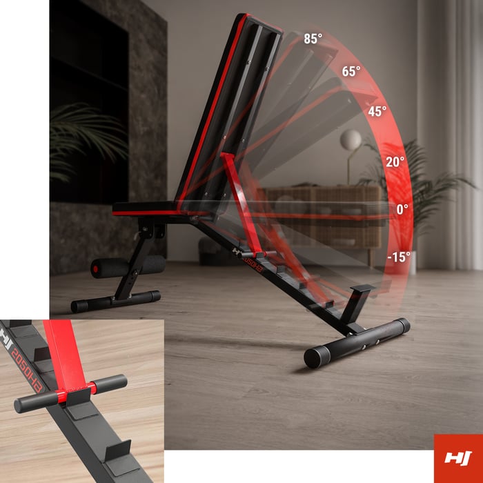 Możliwość regulacji ławki 2050HB regulowanej w 6 stopniowej skali