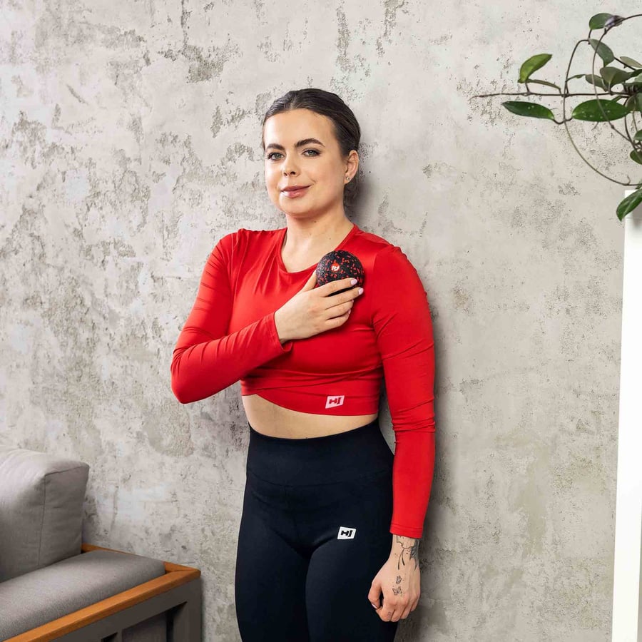 Zestaw do masażu czarno/czerwon